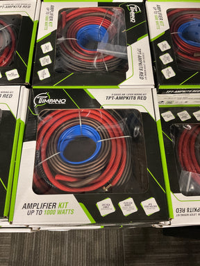 TIMPANO - Cable Kit - 8 Gauge 1000 Watts CCA Amp  Kit - Red ALTA GAMA CAR AUDIO