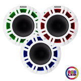 Kicker KMXL65 | 6.5" KMXL Horn RGB-LED Marine Coaxial Speakers 4-Ohm (Pair) Kicker