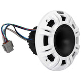 Kicker KMXL65 | 6.5" KMXL Horn RGB-LED Marine Coaxial Speakers 4-Ohm (Pair) Kicker