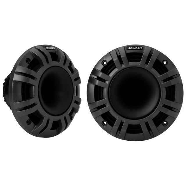 Kicker KMXL65 | 6.5" KMXL Horn RGB-LED Marine Coaxial Speakers 4-Ohm (Pair) Kicker