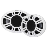 Kicker KMXL69 | 6"x9" KMXL Horn RGB LED Marine Coaxial Speakers 4-Ohm (Pair) Kicker