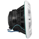 Kicker KMXL8 | 8" KMXL Horn RGB LED Marine Coaxial Speakers 4-Ohm (Pair) Kicker
