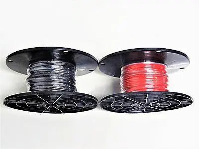 18 GAUGE TFFN TEWN WIRE BLACK + RED 100 FT EA 600V COPPER STRANDED GROUND WIRE ACDC Wire And Supply