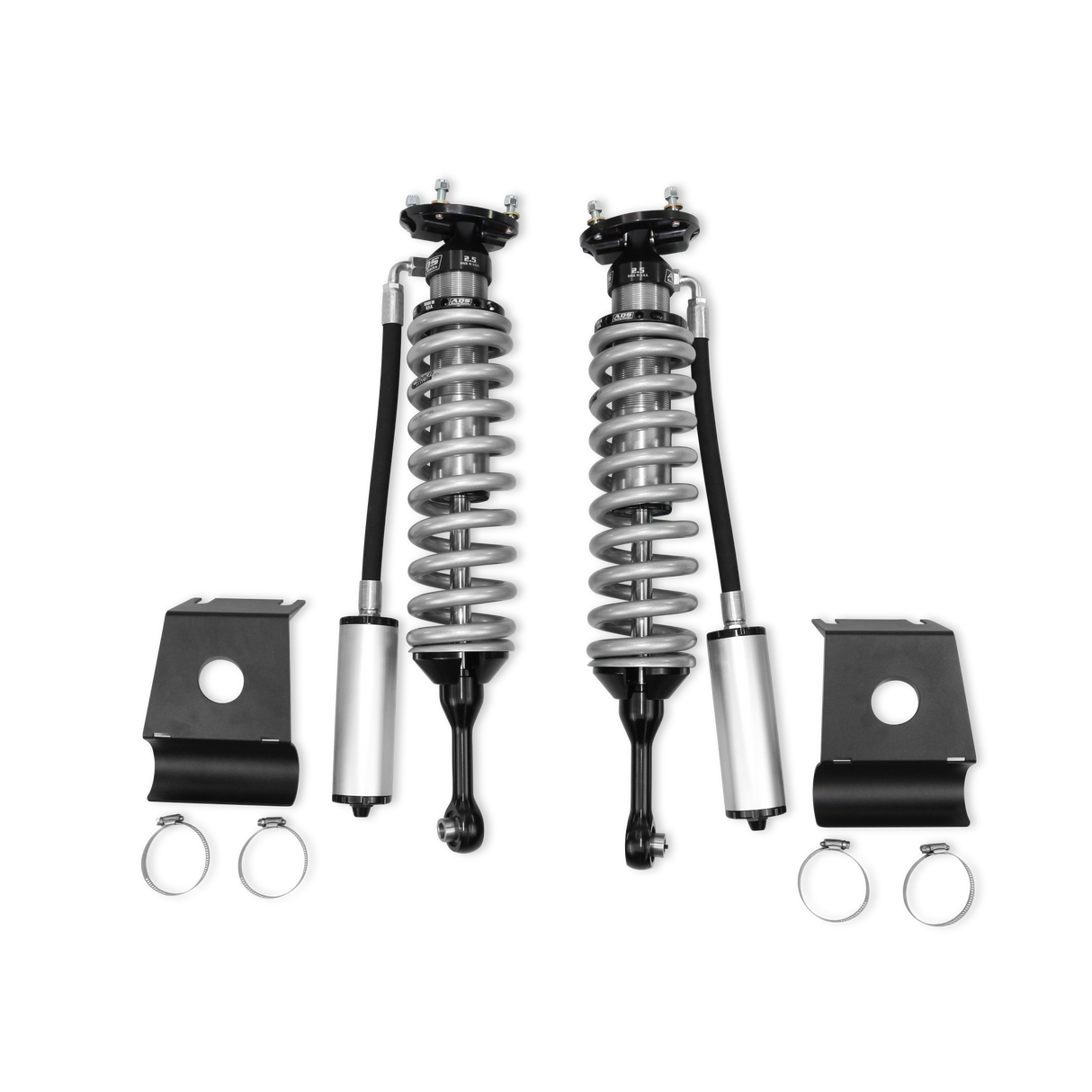 2007-2021 Toyota Tundra 2WD/4WD - Front 2.5 in. Race Coilovers - 4 in. Lift (Crew Max 4WD) - Remote Reservoir