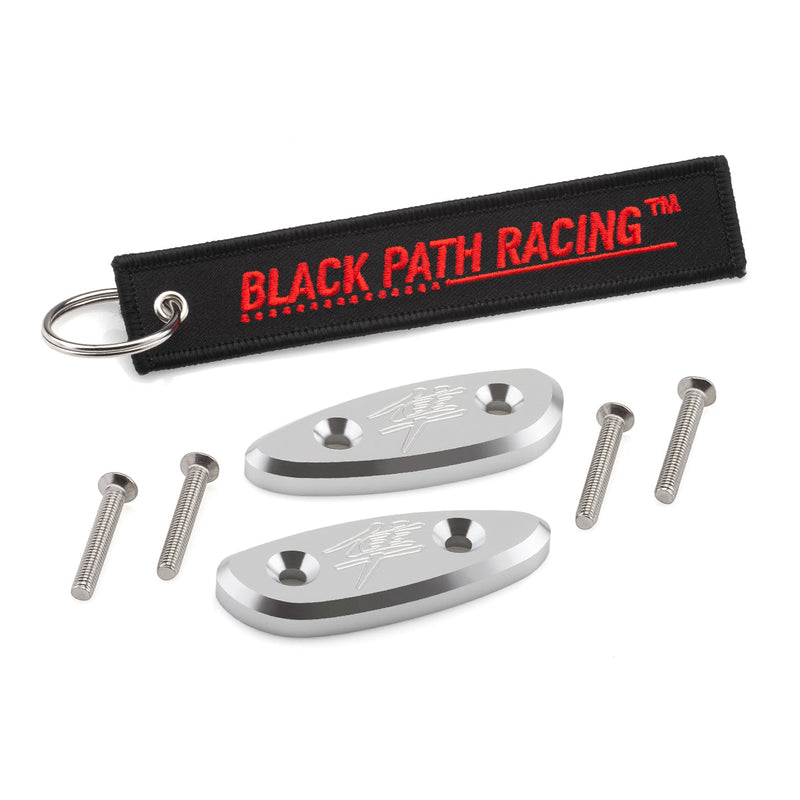 1999-2019 Suzuki Hayabusa GSX1300R Engraved Kanji Mirror Block Off Plates