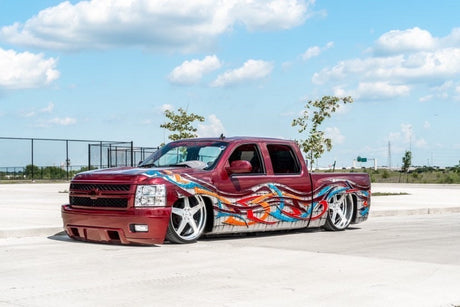 2007-2013 Silverado Sierra Rear Airbag Suspension Kit For Big Lip Billet Wheels 3 Link Wishbone Kit