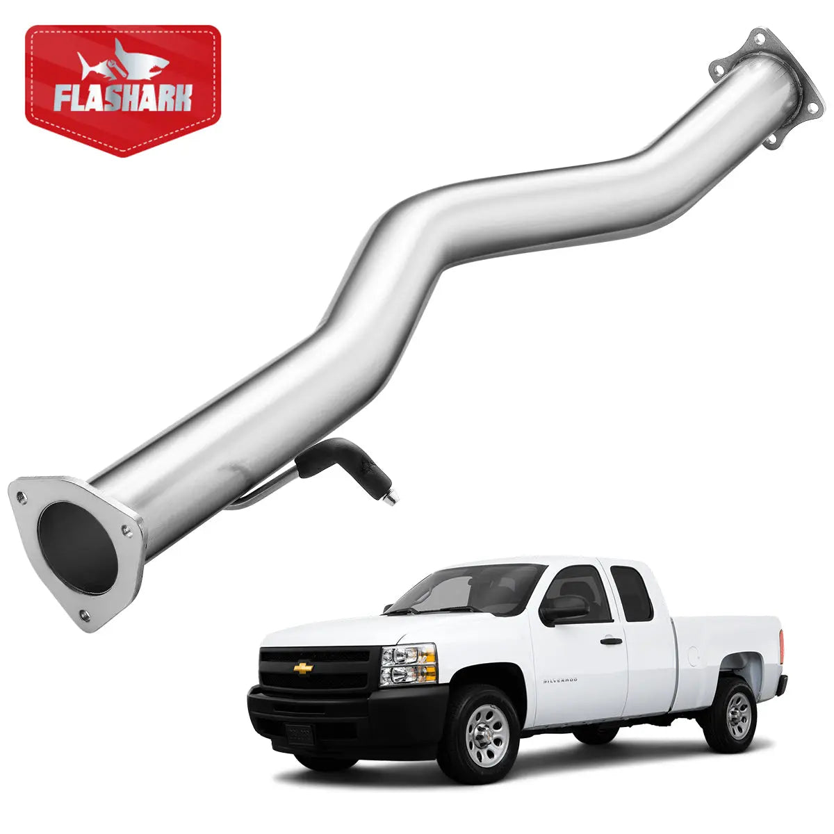 4"/5" 2007.5-2010 LMM 6.6L Duramax DPF Delete Race Pipe