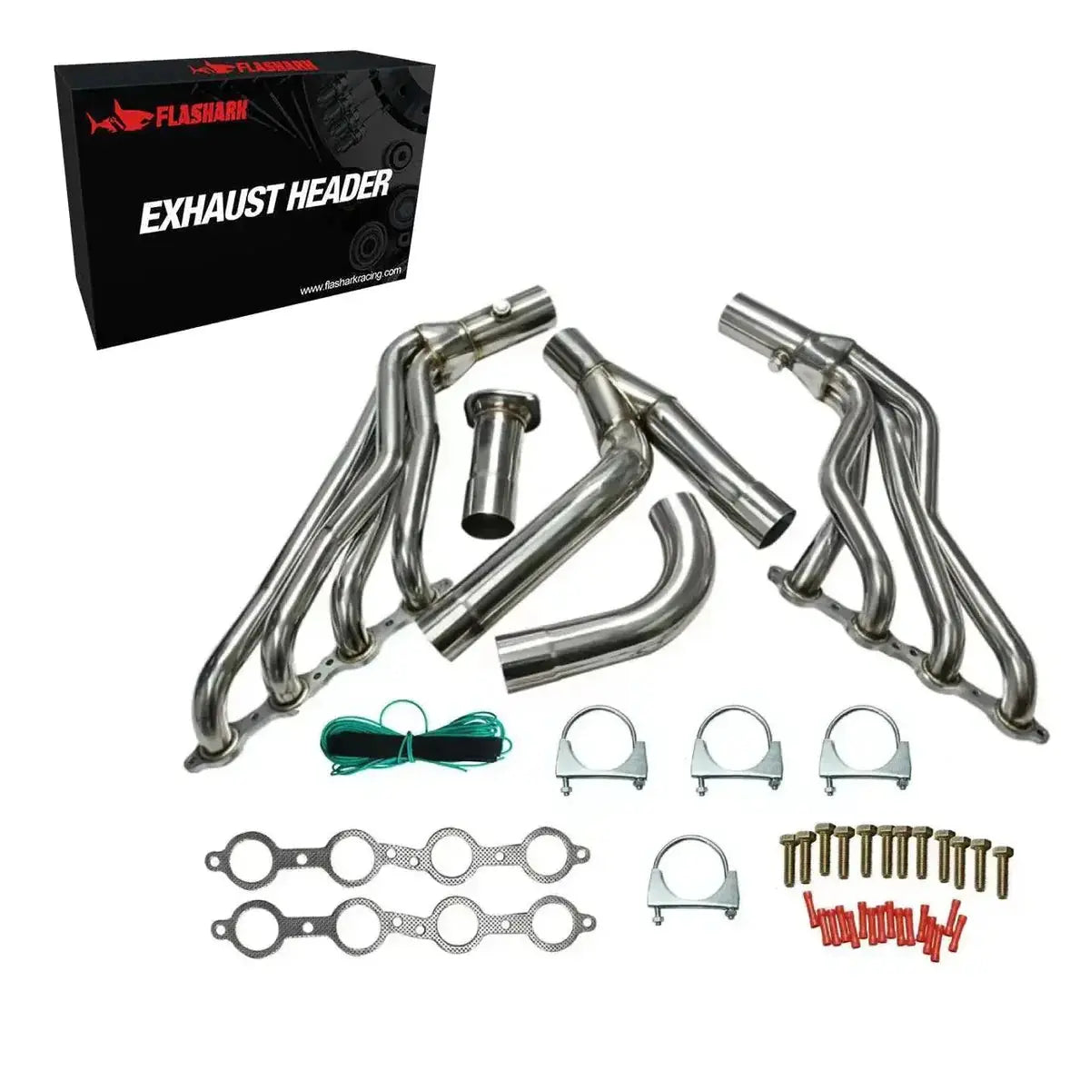 Cold Air Intake + Headers Kit for 1999–2006 Chevy Silverado/Avalanche 1500 4.8L 5.3L 6.0L 2WD Flashark