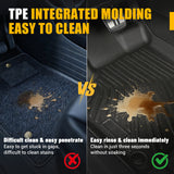 Trucktok 1999-2006 Silverado/Sierra 1500 2500 3500 Crew Cab All-Weather TPE Floor Mats TruckTok