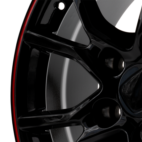 17x7.5 5x114.3 Type R Style Rims Red Lip 1pc For Honda Civics
