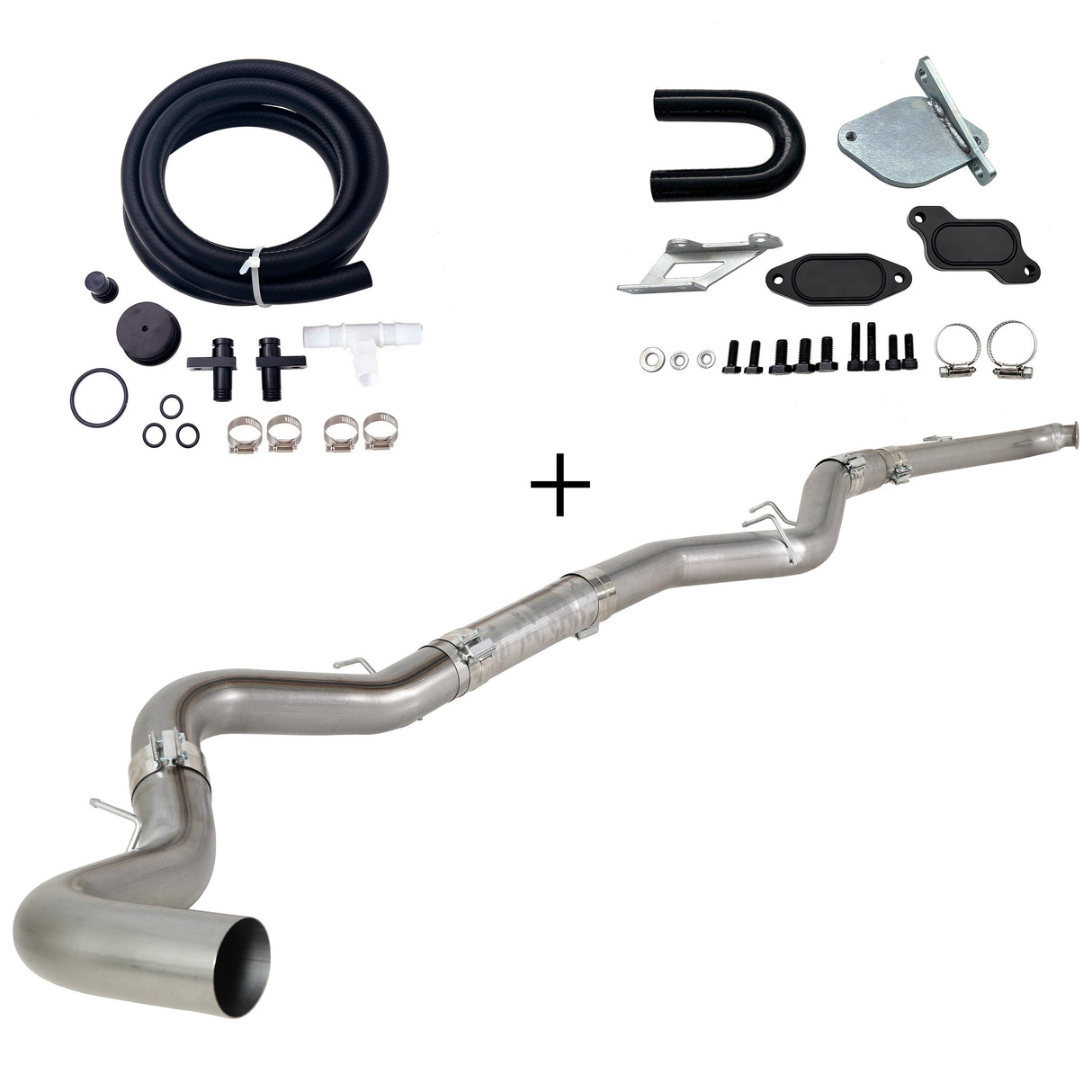 TruckTok 2007.5-2010 6.6L Duramax LMM 4"/5"  Dp-back DPF pipe & EGR delete kit TruckTok