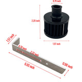 TruckTok Oil Catch Reservoir Breather Can Tank with Filter Cylinder Aluminum Universal TruckTok