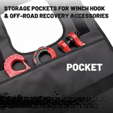 Trucktok Winch Line Damper Reflective Safety Blanket with Pocket TruckTok