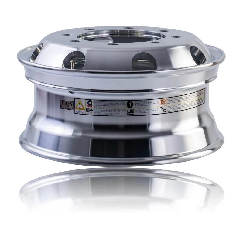 22.5 x 8.25 Mirror Polished Truck & Bus Wheels $238 each - BULK PRICE for 6pcs