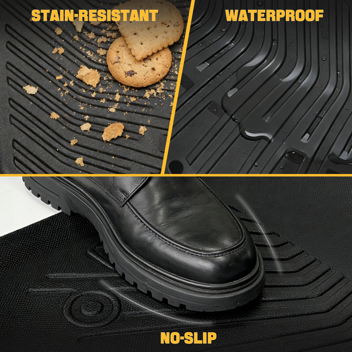 Trucktok 1999-2007 Ford F250 F350 F450 SuperCab All-Weather TPE Floor Mats TruckTok