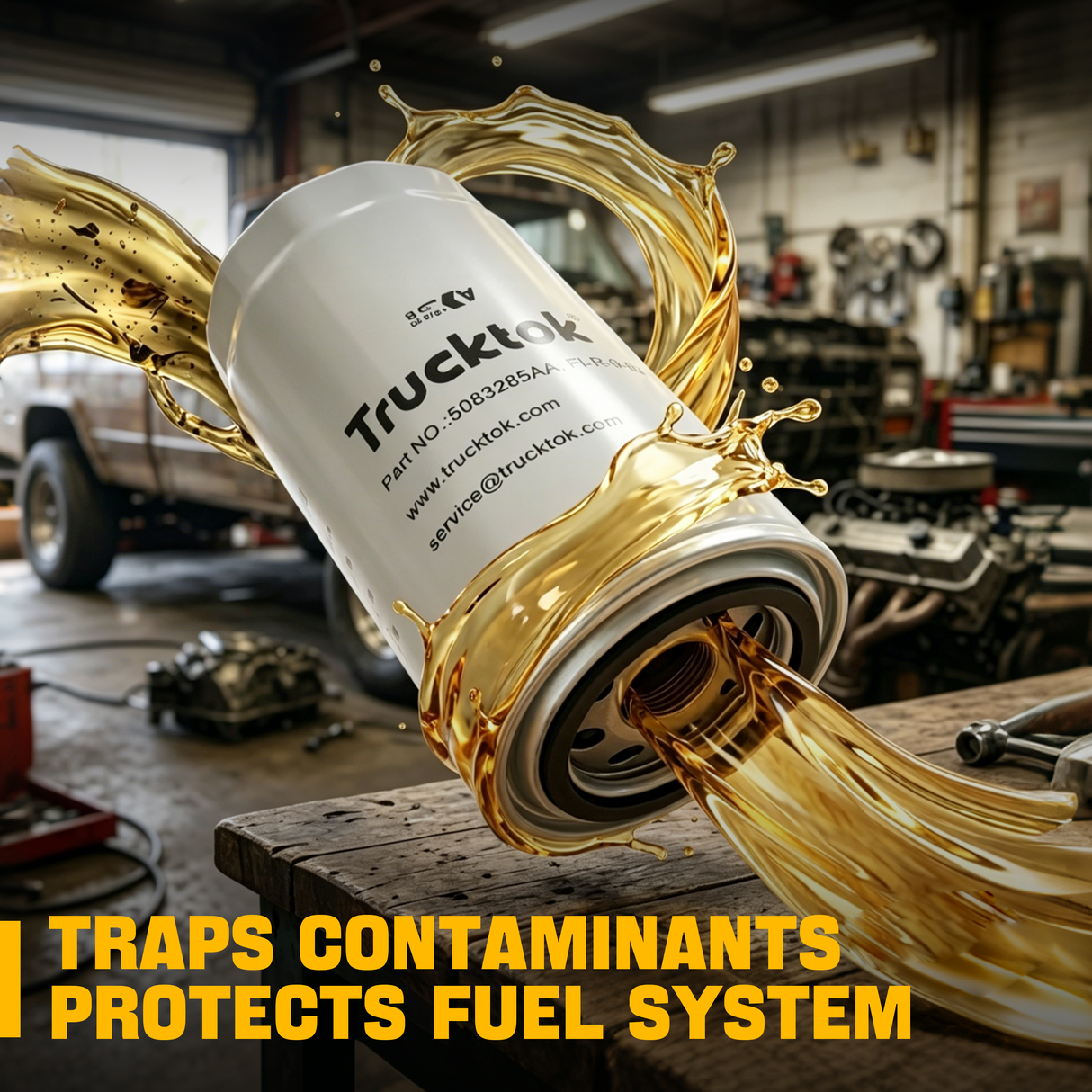 Trucktok 2007.5-2024 6.7L Dodge Ram Diesel Oil Filter Replaces 5083285AA TruckTok