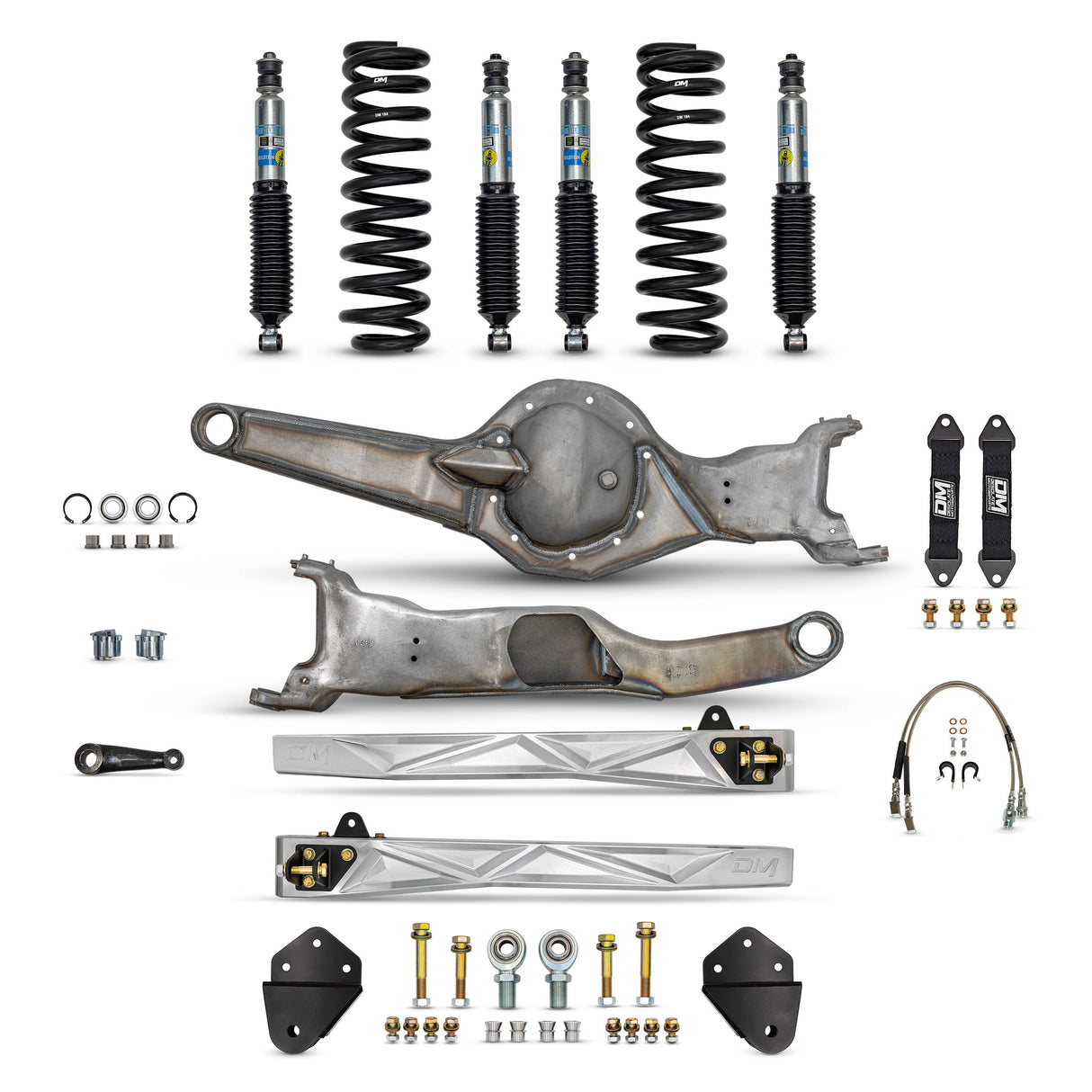 Desolate Motorsports Front 4" Mid Travel Lift Kit  (Bolt-on) - 1980-1996 Ford F150/Bronco Desolate Motorsports