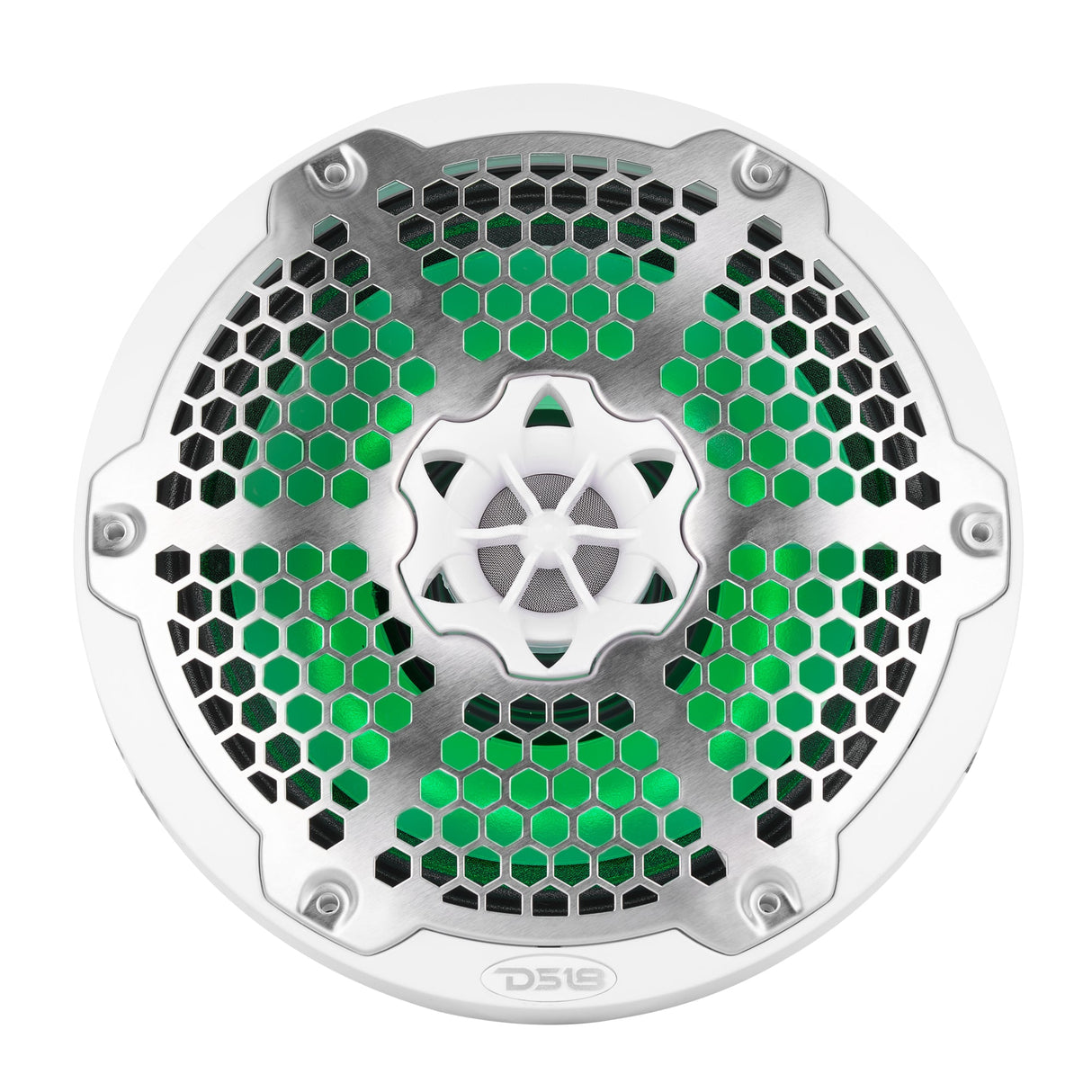 8” Marine 2-Way Hybrid Speaker with RGB LED, Compression Driver and Neodymium Magnet | 350W RMS 4-Ohm