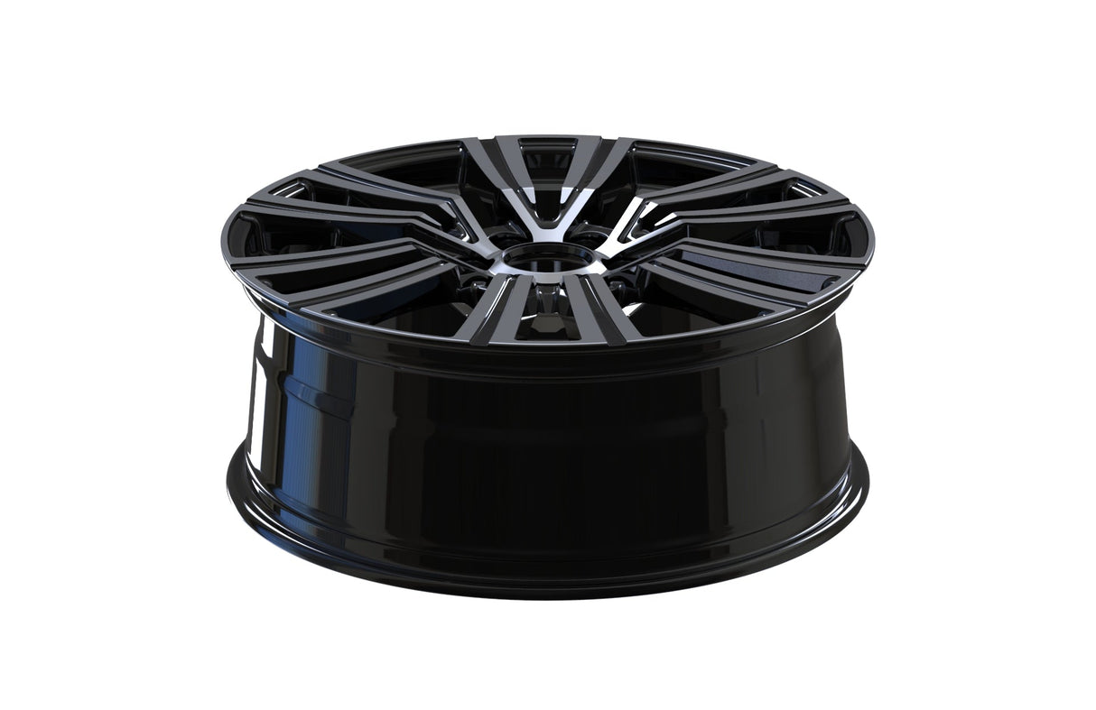 Toyota Sequoia Tacoma TRD Style Wheel 22x8.5 6x139.7 Black Machine Face 4 pcs