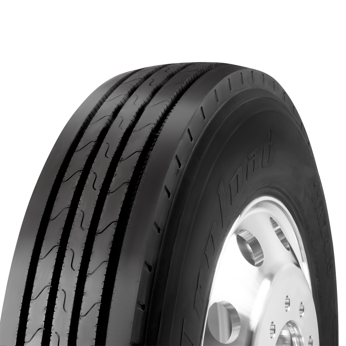 11R 24.5 16 PR Trailer Truck Tire All Position with 24.5 x 8.25 Wheel (Mounted) x200