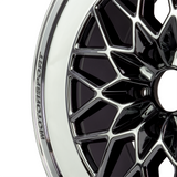 Rims 5x108 Bolt Pattern – Cruze Wheels 18x8 Verano Turbo Fan Black Brushed CB 56.6mm