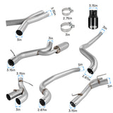 2016-2024 Chevy Camaro SS/ZL 1 6.2L Catback Exhaust 3" Dual Flashark