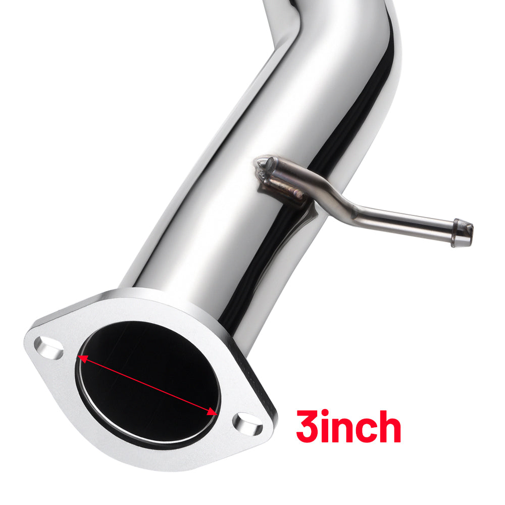 Catback Exhaust for 2003-2008 Nissan 350Z & Infiniti G35 with 4.5'' Single Tip & 3'' Pipe Flashark