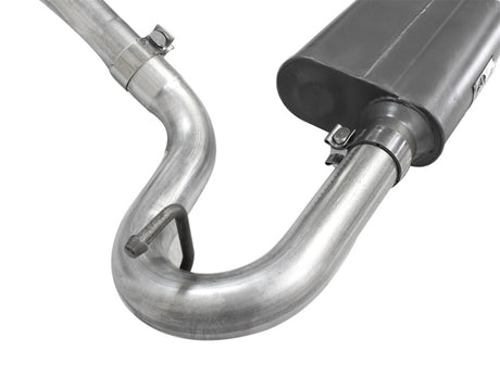 Système d'échappement aFe Scorpion Cat Back 2,5 pouces aluminisé Hi-Tuck 07-18 Jeep Wrangler JK V6 3,6/3,8 L