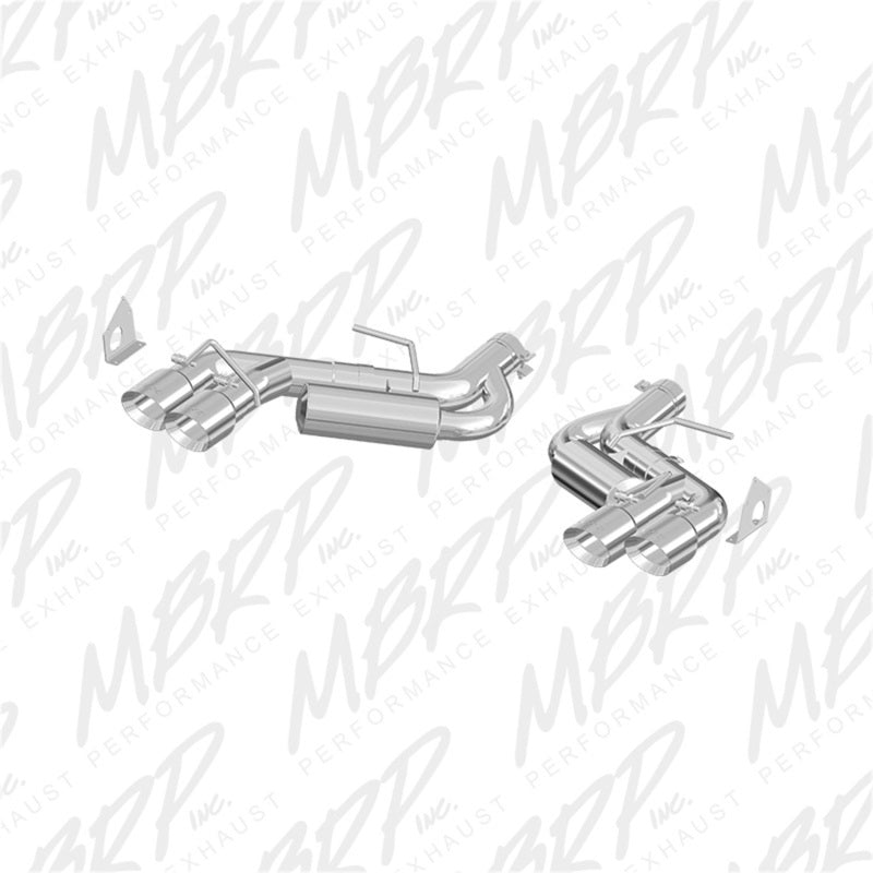 MBRP 2016-2024 Chevy Camaro 6,2 L avec essieu arrière double en aluminium NPP de 3 po avec embouts polis quadruples de 4 po