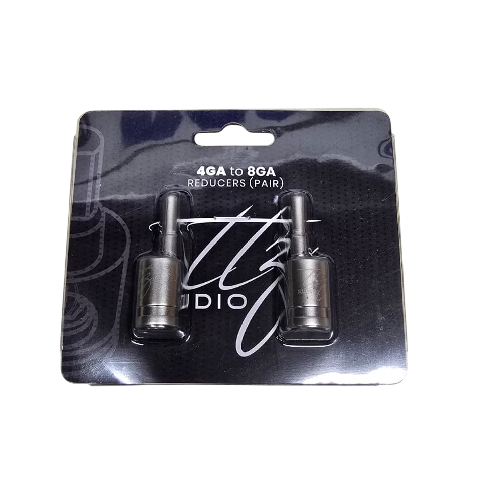 Amp Input Reducer 4 Gauge to 8 Gauge Wire Reducers (Pair) TTZ Audio