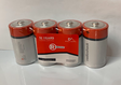RadioShack D Alkaline Batteries 4-Pack - Heavy Duty Power TekShack