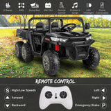 6x6 Ride On UTV Truck with Dump Bed, 6 Suspension, and 4WD - Perfect for Kids with LED Lights and Remote Control