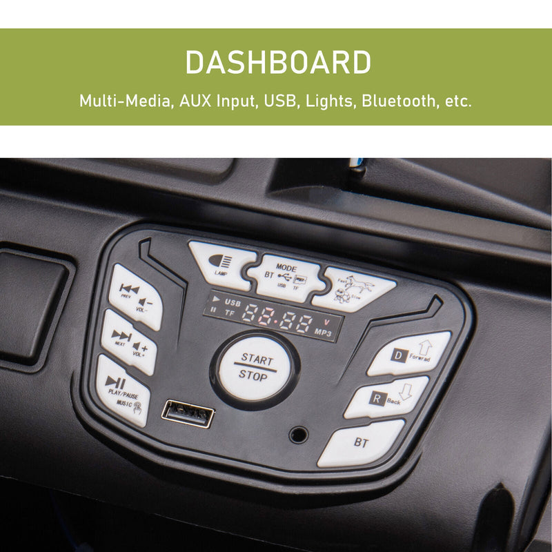 4WD Kids Truck with Parental Remote Control and Powerful Quad Motors