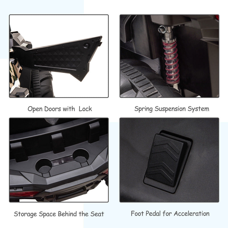 4WD Kids Truck with Parental Remote Control and Powerful Quad Motors