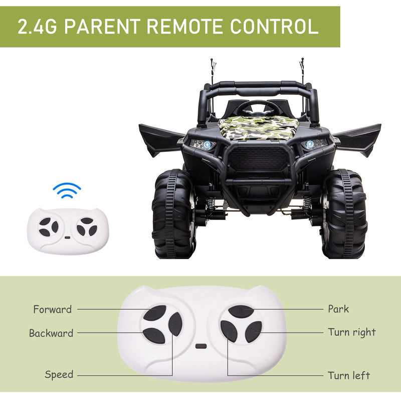 4WD Kids Truck with Parental Remote Control and Powerful Quad Motors