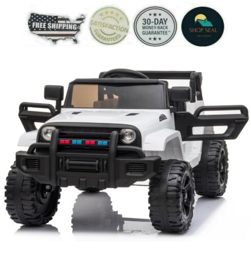 4x4 Double-Drive 12V Electric Car for Kids with Lights and MP3 Player