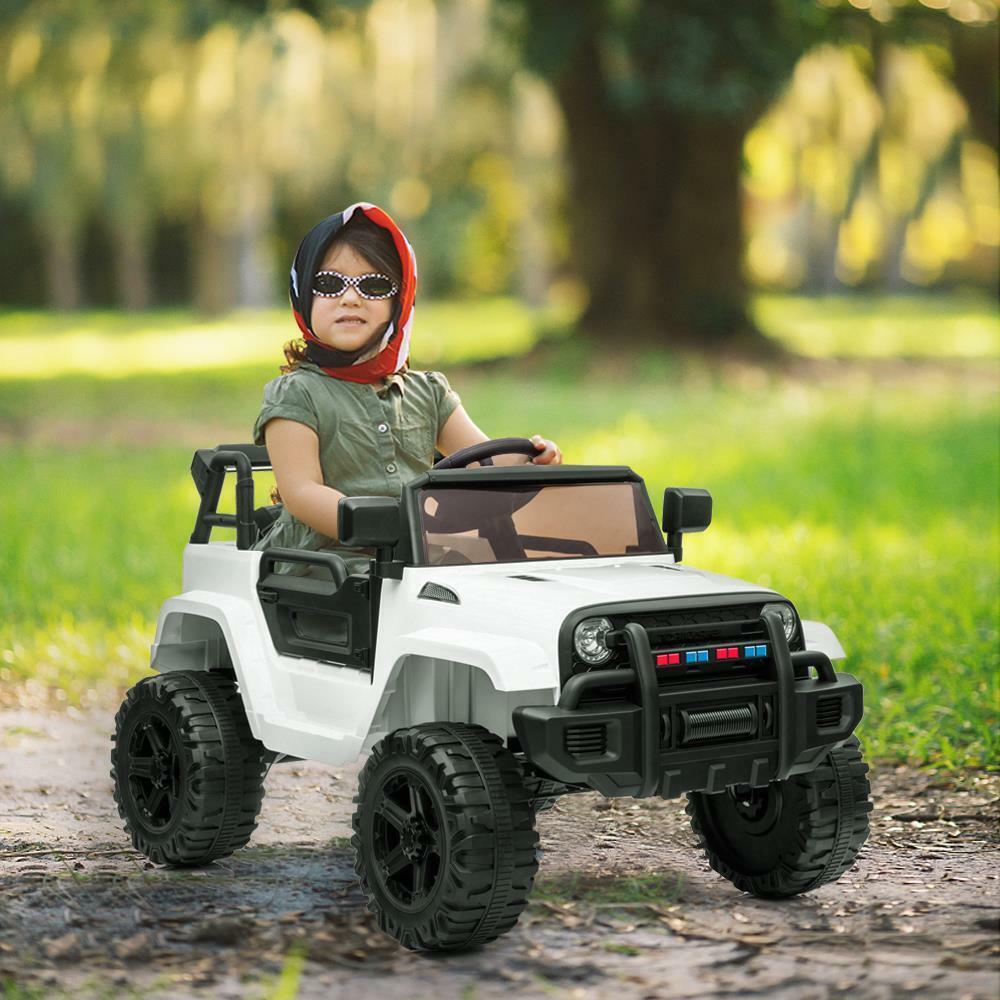 4x4 Double-Drive 12V Electric Car for Kids with Lights and MP3 Player