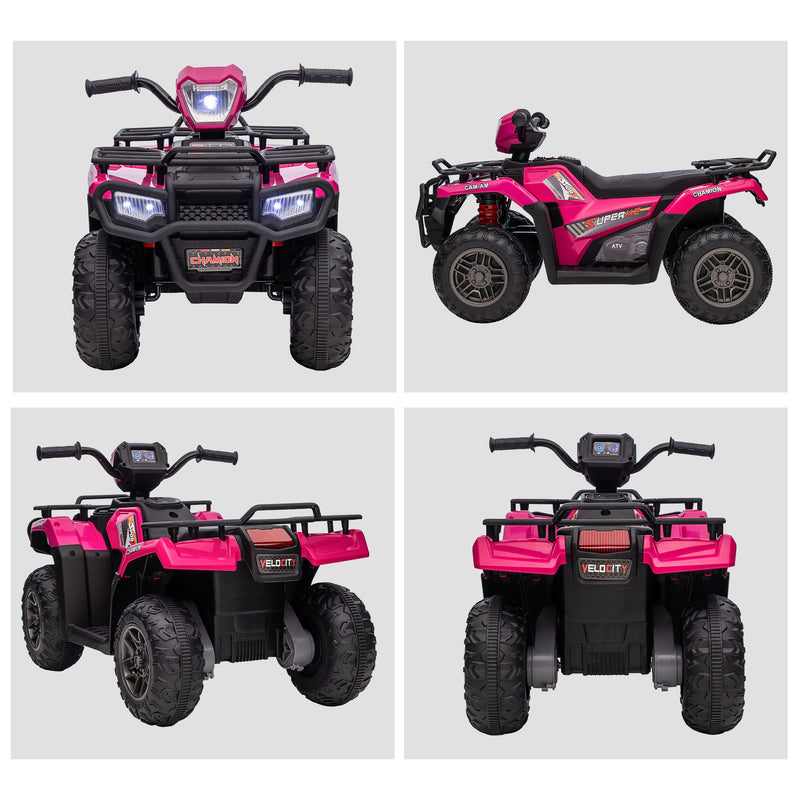 12V Kids ATV with Music, Headlights, and Forward/Backward Function - A Fun Ride for Young Adventurers!