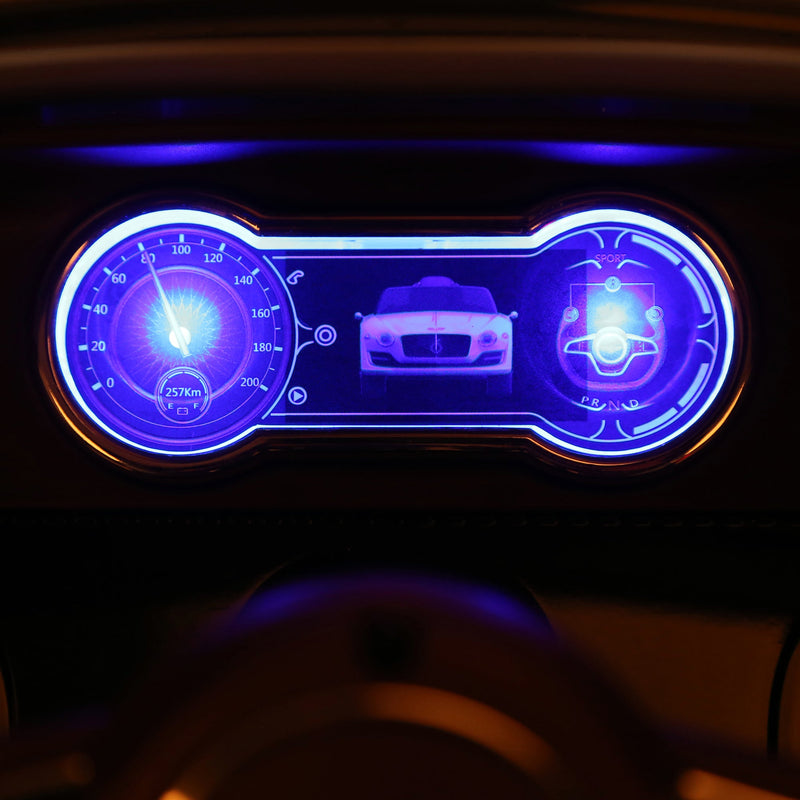 Licensed 12V Bentley Ride On Car for Kids with Parent Remote Control - Black