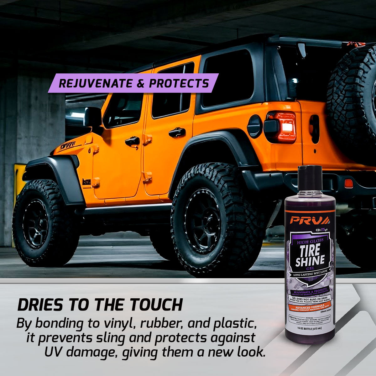 PRV Audio CD-TSg9 High Gloss Tire Shine Gel 16 fl oz
