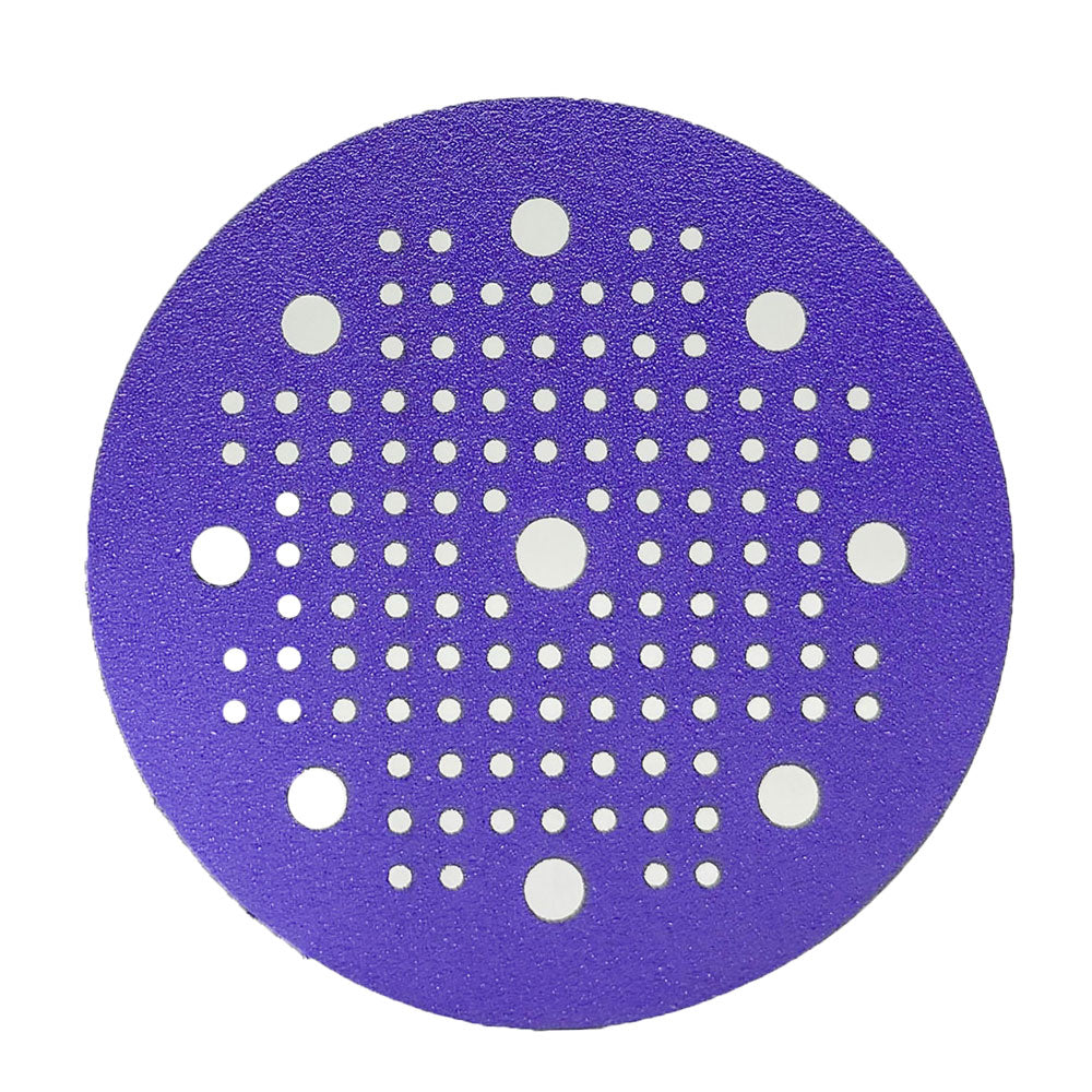 5" and 6" Hook & Loop Savage Ceramic Sanding Discs: MULTI-HOLE (50 Pack)