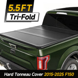Trucktok 2015-2025 Ford F150 5.5FT Hard Tri-Fold Tonneau Cover Truck Bed Pickup TruckTok