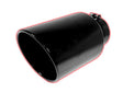 Rolled Angle Cut Exhaust Tip, Black, Bolt On, 5" Inlet, 6" Outlet, 15" Length, Universal ZZ Diesel