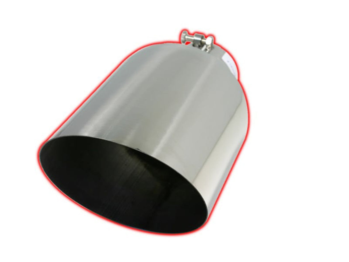 SCS Angle Cut Bolt On Exhaust Tips - Stainless Steel 5 X 7 X 15 Angle Cut Bolt On SS 45 Degree Angle SCS