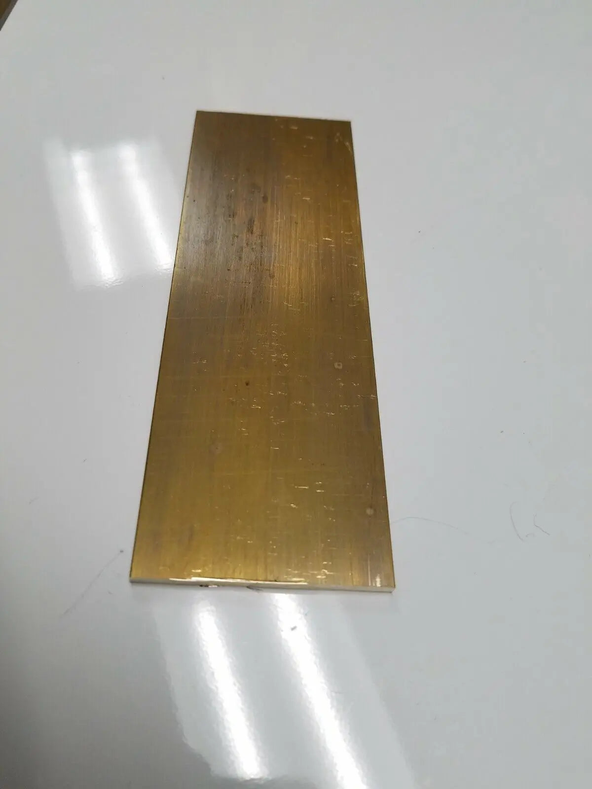1/8" x 2" C360 BRASS FLAT BAR 6" long Solid .125" Plate Mill Stock H02 Unbranded