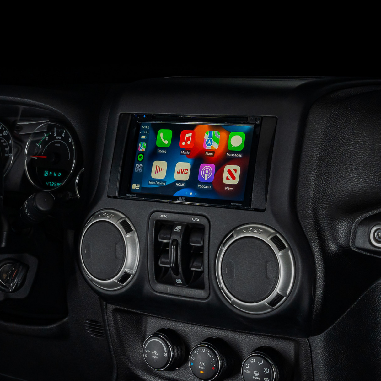 JVC KW-V960BW Plug and Play Bundle w/ CD & DVD | '07-'18 Jeep JK Wranglers