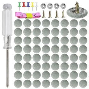 GOOSLA Auto Roof Snap Rivets Headliner Repair Kit 65 Set Grey Flannelette A1103