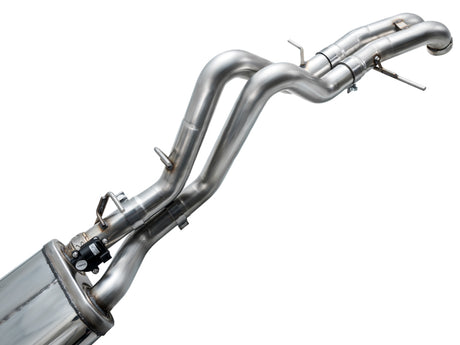 AWE Tuning 22-24 Ford Bronco Raptor 4WD Dual BashGuards Cat-Back SwitchPath Exhaust (sans embouts)