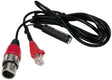 HEiL Sound CC-1-KM – Kenwood Modular to XLR 4-Pin Female Mic Cable w/ 1/4" PTT Jack, 8ft HEil
