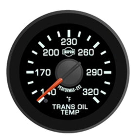 Isspro EV2 2 1/16" 100-280F Transmission Oil Temperature Gauge with Built-in Warning Light Isspro